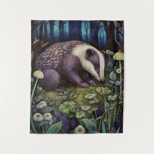 Tenture Badger de minuit (Devant)