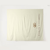 Tenture Bagues de mariage élégantes en beige (Devant (Horizontal))