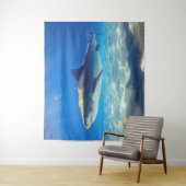 Tenture Baignade de requins Eau bleu de l'océan (En situation)