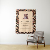 Tenture Baignoire Luxueuse Motif Laine Lion Tigre Bébé Sho (En situation)