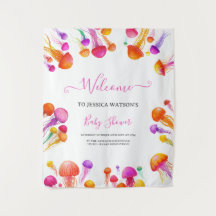 Bain de Fille Pastel Dégradé Rose Jaune Méduse Fêt