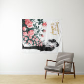 Tenture Baiser de mariage romantique avec robe florale #2 (En situation (horizontale))