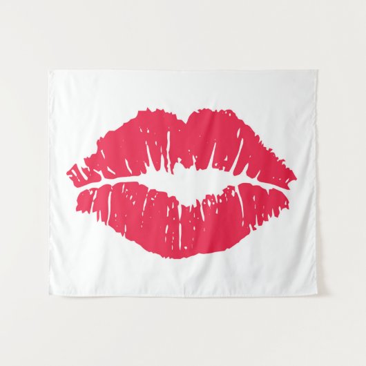Tenture Baiser de rouge à lèvres (Devant (Horizontal))