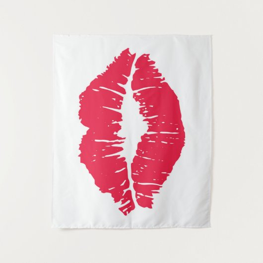 Tenture Baiser de rouge à lèvres (Devant)