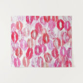 Tenture Baisers de fille rose (Devant (Horizontal))