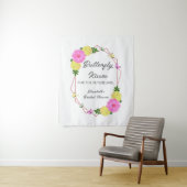Tenture Baisers papillon Pour la future Mme Shower de mari (En situation)