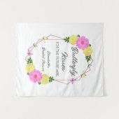Tenture Baisers papillon Pour la future Mme Shower de mari (Devant (Horizontal))