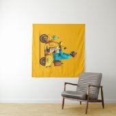 Tenture Balade en scooter Retro élégant (En situation (horizontale))