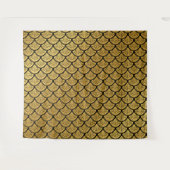 Tenture Balances de sirène Art déco - Noir & Or (Devant (Horizontal))