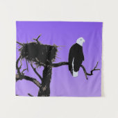 Tenture Bald Eagle at Sunset - Art original de la faune (Devant (Horizontal))