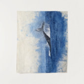 Tenture Baleine à eau bleue (Devant)