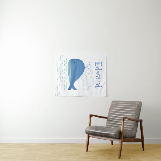 Tenture Baleine détendue (En situation (horizontale))