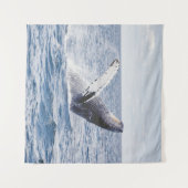Tenture Baleine Géante Saute De L'Océan (Devant (Horizontal))