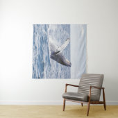 Tenture Baleine Géante Saute De L'Océan (En situation (horizontale))