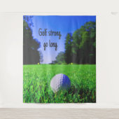 Tenture Balle de golf herbe longue forte golf (Devant)