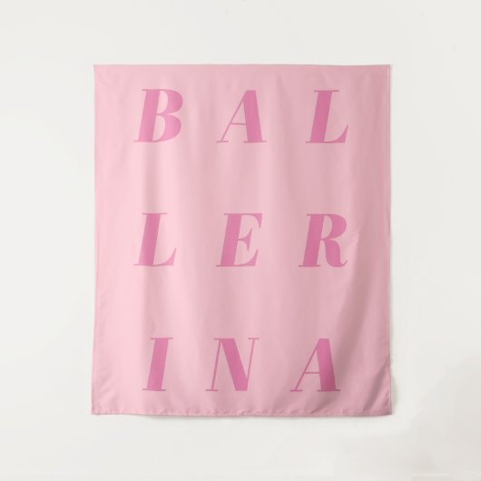 Tenture Ballerina rose Conception de texte pour danseurs d (Devant)