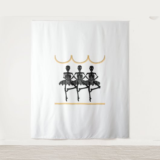 Tenture Ballerinas à Halloween (Devant)