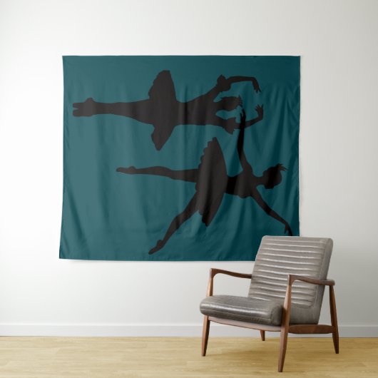 Tenture Ballerinas Dark Backdrop (En situation (horizontale))