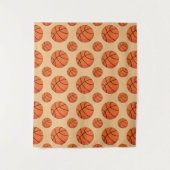 Tenture Ballon de basket dessiné (Devant)