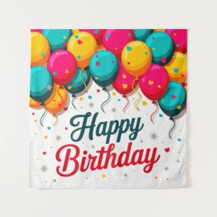 Tenture Ballon Joyeux Anniversaire