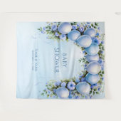 Tenture Ballons bleus arrière-plan (Devant (Horizontal))