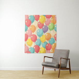 Tenture Ballons de fête de différentes couleurs