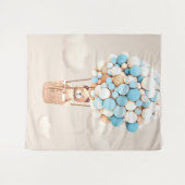 Tenture Ballons Ours Bleu Douche Virtuelle Fond (Devant (Horizontal))