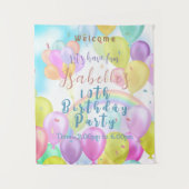 Tenture Balloon Pastel Anniversaire (Devant)
