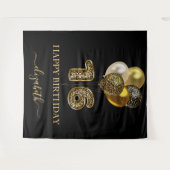 Tenture Balloons d'impression léopard noir or pour Sweet 1 (Devant (Horizontal))