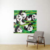 Tenture Bamboo Panda (En situation (horizontale))