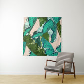 Tenture Banana tropical Leaves seamless Pattern (En situation (horizontale))