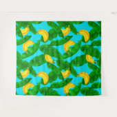 Tenture Bananes et aquarelle feuille (Devant (Horizontal))
