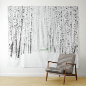 Tenture Banc vert dans le parc d'hiver. Laisse tomber Noël (En situation (horizontale))