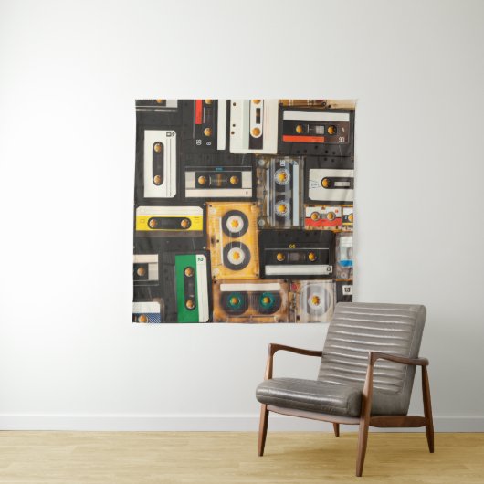 Tenture Bande audio rétro (En situation (horizontale))