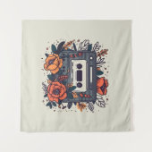 Tenture Bande de cassette florale (Devant (Horizontal))