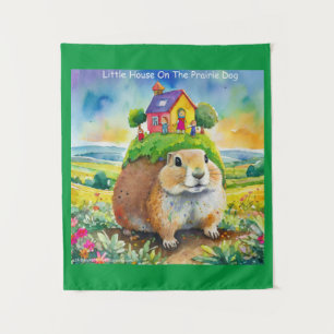 Tenture Bande dessinée de la vie de chien de prairie de Ri