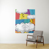 Tenture Bande dessinée Logo Pop Art Pop Up Shop Table Runn (En situation)