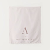 Tenture Bandeau de Table Marque d'Affaires Rose Fardée (Devant)