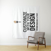 Tenture Bandeau personnalisé 203x173 cm Société Personnali (En situation)