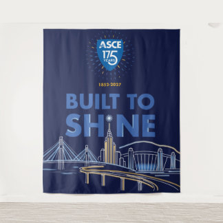 Tenture Banderole Brillant ASCE Built to Shine