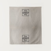Tenture Banderole de chemin de table Entreprise 2 Logos Fa (Devant)