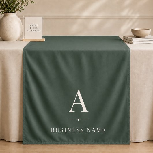 Tenture Banderole de chemin de table marquée Entreprise ve