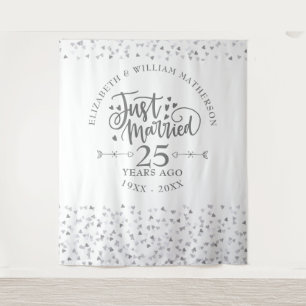 Tenture Banderole de Mariage pour les 25 ans d'anniversair