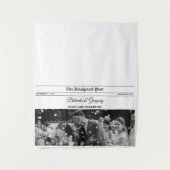 Tenture Banderole de table de journal de mariage amusant s (Devant)