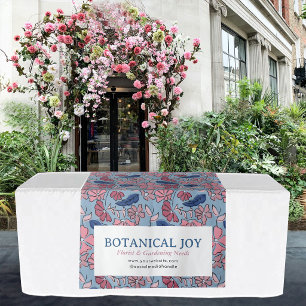 Tenture Banderole de table de magasin éphémère florale ros