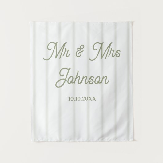Tenture Banderole de table de mariage, bannière de tapisse (Devant)