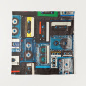 Tenture Bandes audio rétro (Devant (Horizontal))