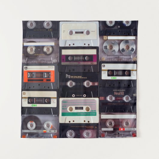 Tenture Bandes audiocassettes analogiques (Devant)