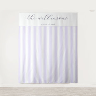 Tenture Bandes Lavande Calmes