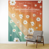 Tenture Bandes rétro | Arrière-plan de la cabine photo (En situation)